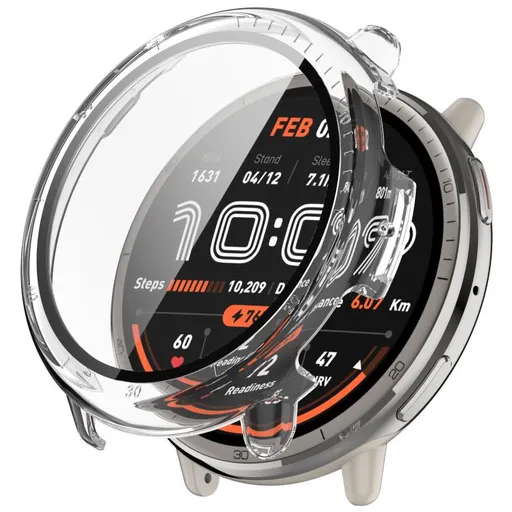 PC FULL COVER Plastový kryt so sklom pre Amazfit Active 2 priehľadný