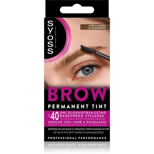 Syoss Brow Tint farba na obočie odtieň Light Brown 10 ml