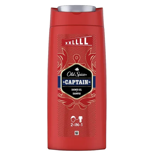 OLD SPICE Captain Sprchový gél a šampón pre mužov XXL 675 ml
