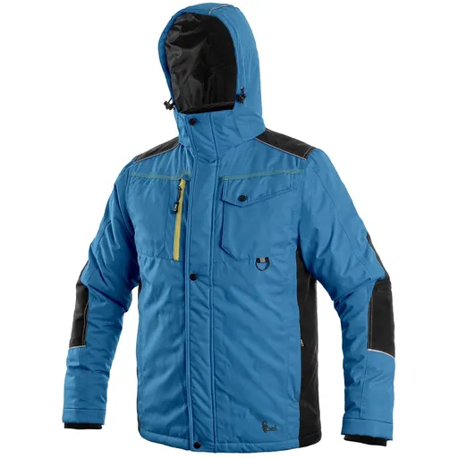 Canis (CXS) Pánska zimná bunda CXS BALTIMORE - Stredne modrá / čierna | 3XL