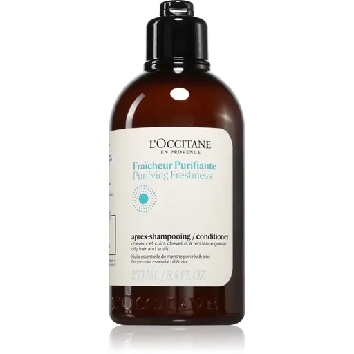 L’Occitane Purifying Freshness Conditioner čistiaci kondicionér pre normálne až mastné vlasy 250 ml