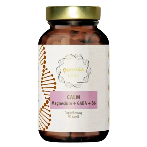 PURAVIA LABS Calm magnézium + Gaba + B6 90 kapsúl