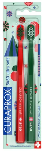 CURAPROX CS 5460 ultrasoft Vianočná edícia zubná kefka 2ks