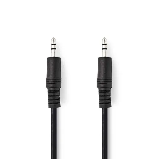 Nedis CAGB22000BK20 - Stereofónny Audio Kábel | 3,5mm Zástrčka - 3,5mm Zástrčka | 2 m | Čierna farba