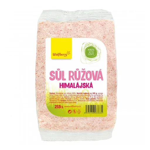 WOLFBERRY Himalájska soľ ružová jemná 250 g