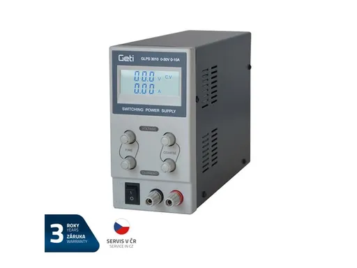 Zdroj laboratórny GETI GLPS 3010  0-30V/ 0-10A