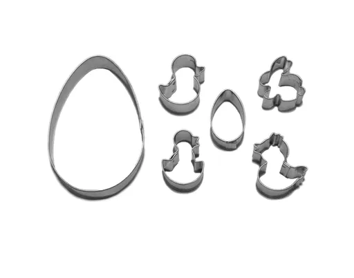 SMOLÍK COOKIE - Vykrajovačky sada veľkonočná 6ks, pocínované