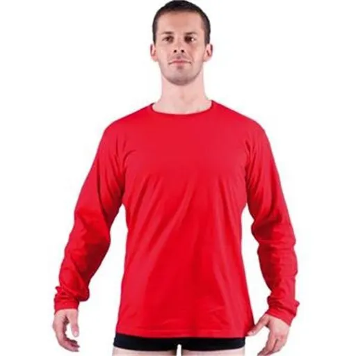 CAMBON tričko dlhý rukáv červená M