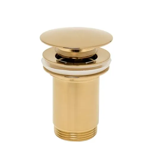 Alca INDIVIDUAL celokov.umýv. click-clack zlatá matná A392-G-B