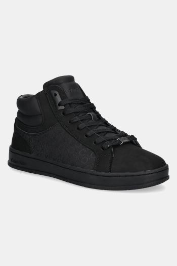 Tenisky Calvin Klein HIGH TOP LACE UP NB MONO čierna farba, HM0HM01769