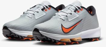 Nike Infinity Tour 2 Unisex Pure Platinum/White/Safety Orange 45,5 Pánske golfové topánky
