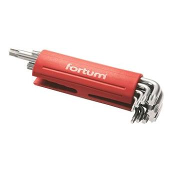 FORTUM L-kľúče TORX, sada 9 ks, 10 – 50 mm (4710300)