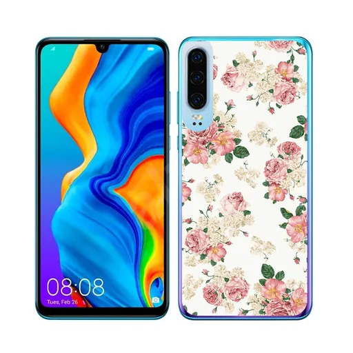 PROTEMIO MY ART Ochranný obal Huawei P30 PINK ROSES (016)