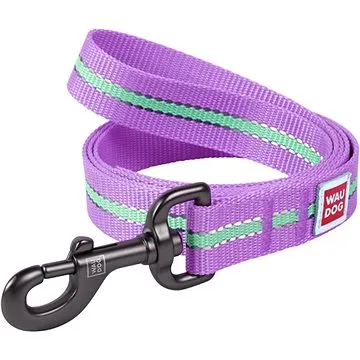 Waudog Vodítko nylonové Glow fialové 122 cm/2,5 cm (4823089312194)