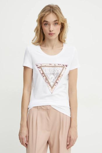 Tričko Guess dámske, biela farba, W5RI22 J1314