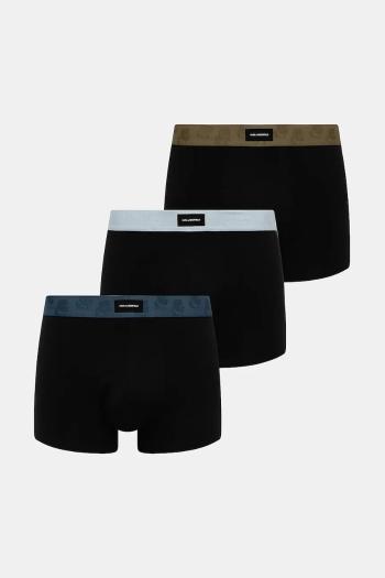 Boxerky Karl Lagerfeld 3-pak čierna farba, A3M47002