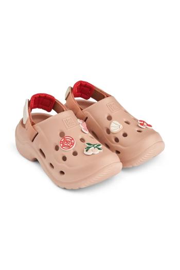 Detské šľapky Liewood Milas Sandals oranžová farba, LW19659