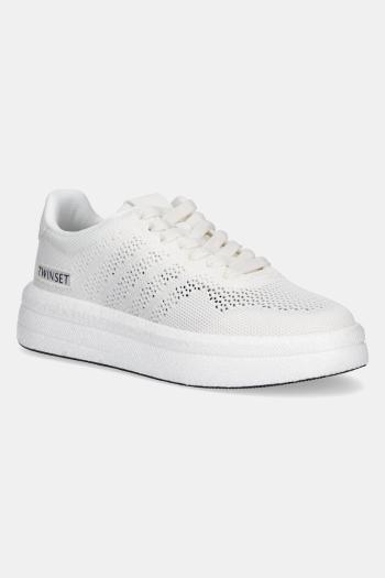 Tenisky Twinset dámske, biela farba, 251TGT010
