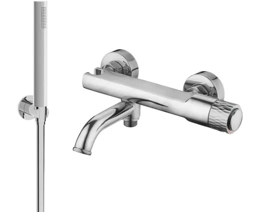 MEXEN/S - Diamond R70 SET vaňová batéria so sprchou, chróm 7153R70-00