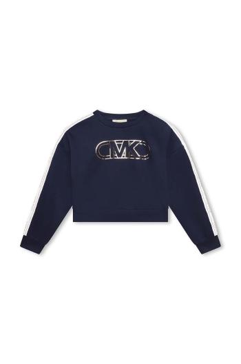 Detská mikina Michael Kors tmavomodrá farba, s potlačou
