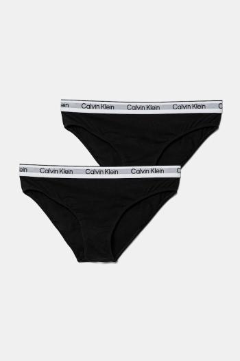 Detské nohavičky Calvin Klein Underwear 2-pak čierna farba, G80G800726