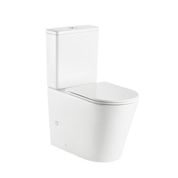 MEREO - WC kombi, vyvýšené, vario odpad, kapotované, Smart Flush RIMLESS, keramické, vr. sedátka VSD92T1