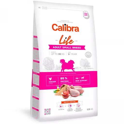 CALIBRA Life Adult Small Breed Chicken pre malé plemená psov 1 ks, Hmotnosť balenia (g): 1,5 kg