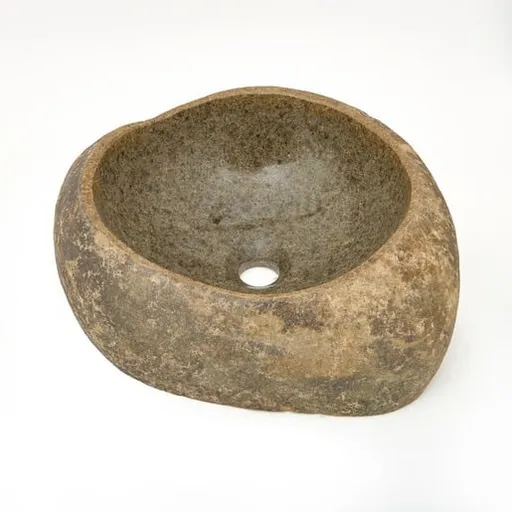 Umývadlo na dosku SAT Purity kameň bez otvoru pre batériu, bez prepadu SATSTONE