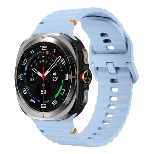 WAVY Silikónový remienok pre Samsung Galaxy Watch Ultra / Watch Ultra 2025 svetlomodrý