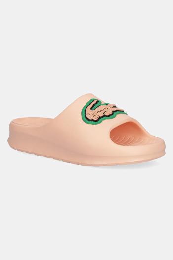 Šľapky Lacoste SERVE SLIDE 2.0 oranžová farba, na platforme, 49CFA0027