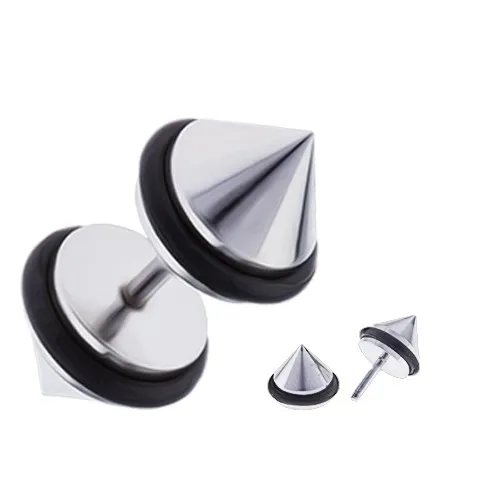 Kužeľový fake plug do ucha z chirurgickej ocele