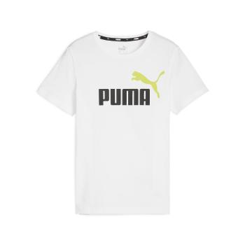 Puma  ESS+ 2 COL LOGO TEE B  Tričká s krátkym rukávom Biela