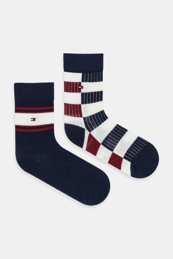 Detské ponožky Tommy Hilfiger 2-pak tmavomodrá farba, 701236325