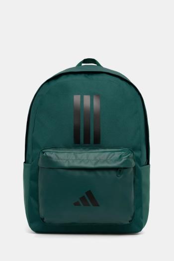 Ruksak adidas CLSC BARS 3S zelená farba, veľký, s potlačou, IS7044
