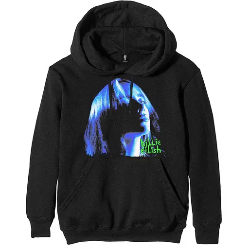 Billie Eilish mikina Neon Shadow Blue Čierna XXL