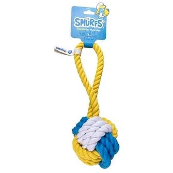 DUVO+ Šmolkovia Loptička z lana na preťahovanie 28 cm (5414365391430)
