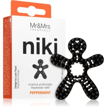 Mr & Mrs Fragrance Niki Peppermint vôňa do auta náhradná náplň 1 ks