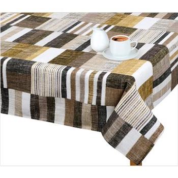 Bellatex Obrus EMA – 120 × 140 cm – dlaždice hnedo-béžové (7527)