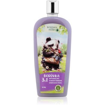 Bohemia Gifts & Cosmetics Bohemia Herbs Blueberry pena do kúpeľa a čistiaci gél pre deti 500 ml