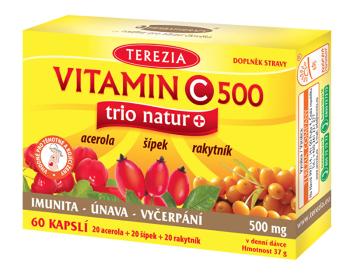 TEREZIA Company Vitamin C trio natur+ 60 kapsúl