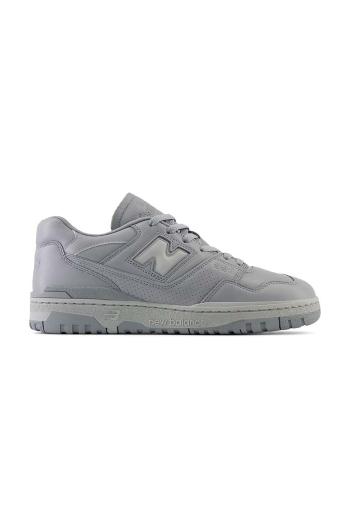 Kožené tenisky New Balance BB550MCB šedá farba, BB550MCB