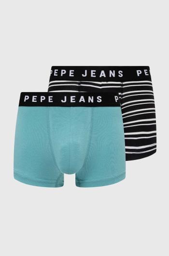 Boxerky Pepe Jeans RETRO STP LR TK 2P 2-pak pánske, čierna farba, PMU11142,