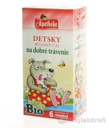 APOTHEKE BIO DETSKÝ BYLINNÝ ČAJ NA DOBRÉ TRÁVENIE 20x1,5 g