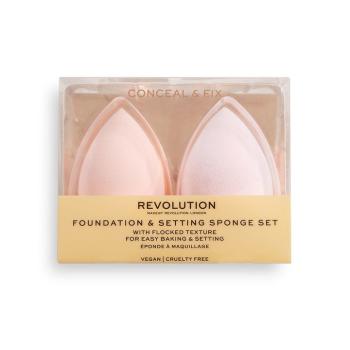 Makeup Revolution Conceal & Fix Setting Set houbička na makeup 2 ks