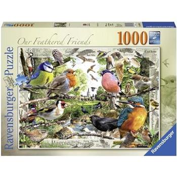 Ravensburger puzzle 198382 Naši operení priatelia 1000 dielikov (4005556198382)