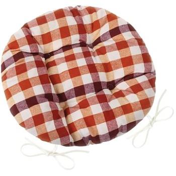 Bellatex EMA okrúhly prešívaný - priemer 40 cm - kocka terra (7436)