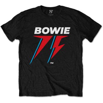 David Bowie tričko 75th Logo Čierna S