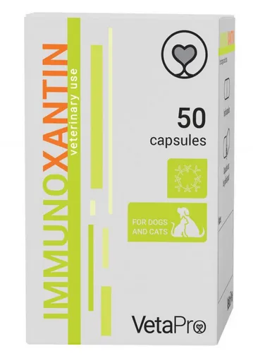 VetaPro ImmunoXantin výživový doplnok na posilnenie imunity pre psy a mačky 50cps