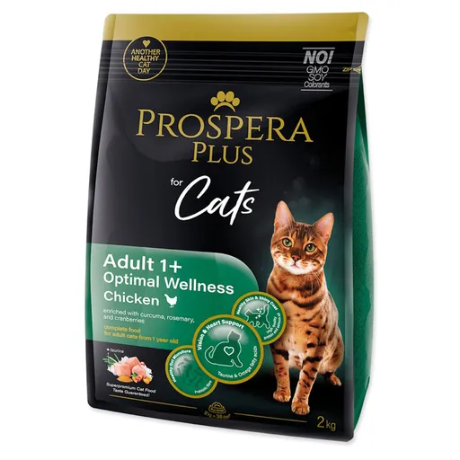 PROSPERA PLUS Adult 1+ Chicken Optimal Wellness krmivo pre mačky 1 kus, Hmotnosť balenia (g): 7 kg