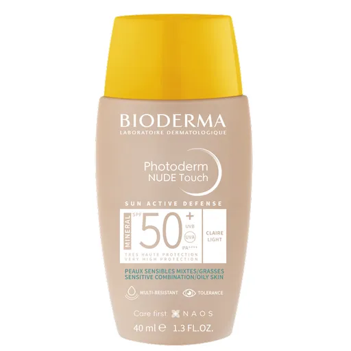 Bioderma Photoderm Nude Touch ochranný tónovaný fluid Light SPF50+ 40 ml
